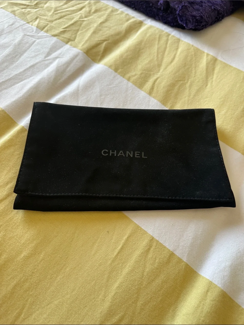 Chanel felt wallet dustbag